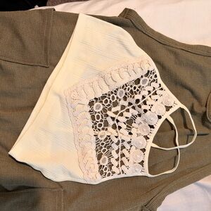 Three Bird Nest Cream Crochet Bralette